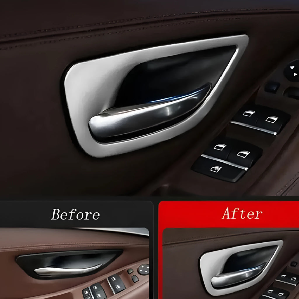 BMW 5 Series interior door handle decorative trim strips four piece set