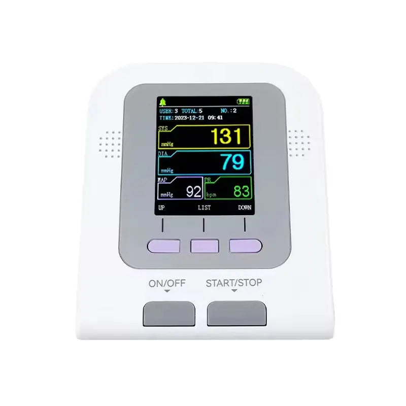 CONTEC08A veterinary digital blood pressure monitor unit with colour screen and animal cuff