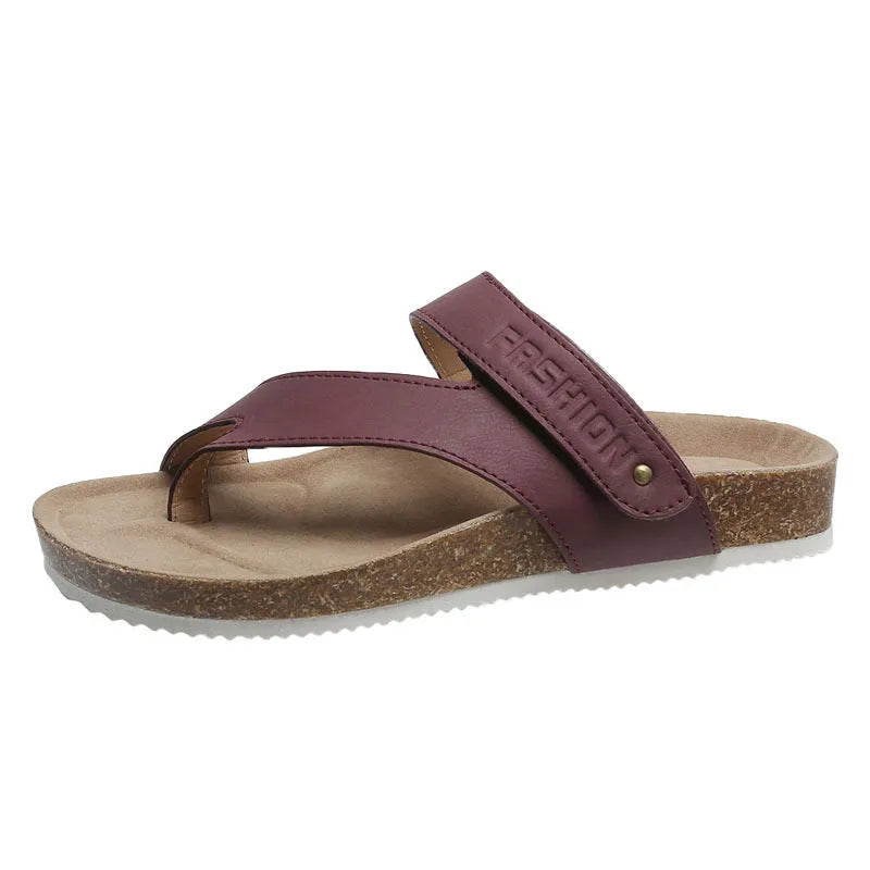 Flat toe ring thick-soled flip-flops in multiple colours with foam soles