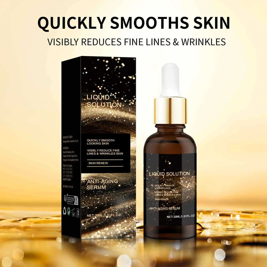 30 ml bottle of facial moisturising solution with glycerin and hyaluronic acid.