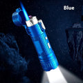 TH727 multi functional metal waterproof flashlight lighter in five colour options