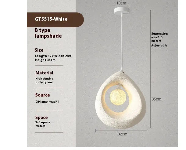 Modern retro pendant chandelier with cylindrical milk white lampshade