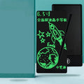 Blue LCD handwriting board with 6.5 inch screen and stylus for student writing