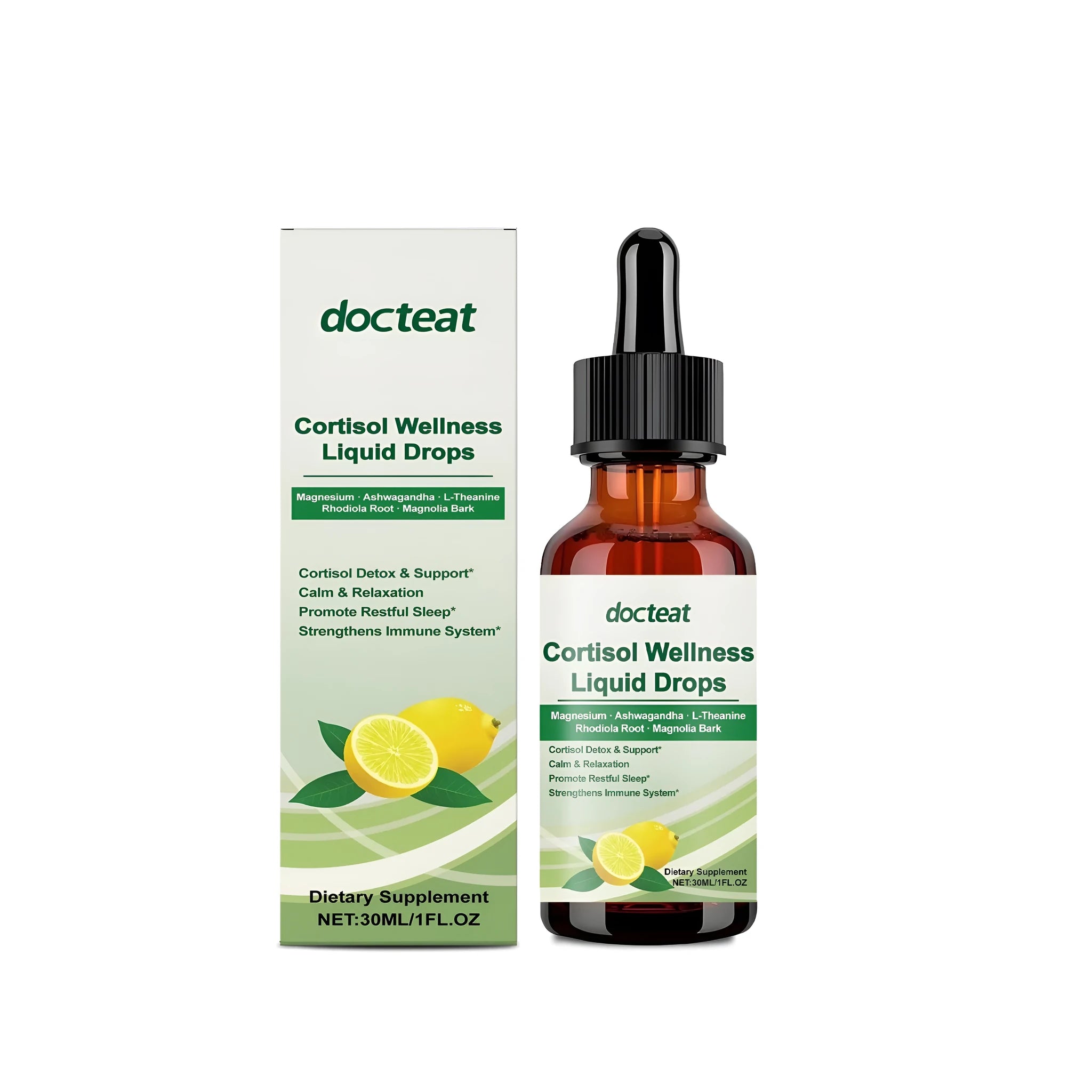 30ml bottle of dietary supplement drops with traditional Chinese medicine extracts