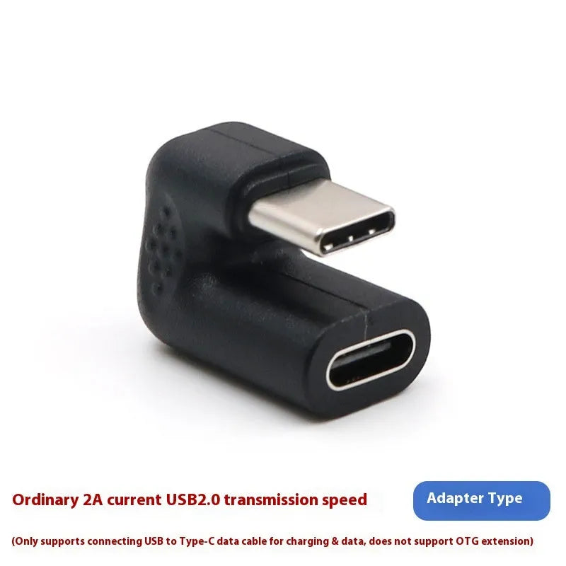 Plastic male to female USB adapter extension cable with U-bend design and four adapter pieces