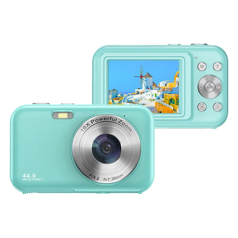 Children's digital camera in multiple colours with 2.4-inch screen and 44MP/1080p capabilities