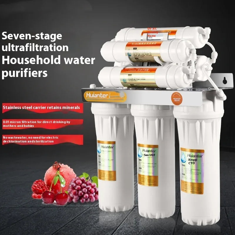 White plastic water purifier filter element cartridge for household direct drinking water purification