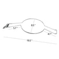 Chrome-plated iron car hat stand for coat and hat storage in vehicle interiors