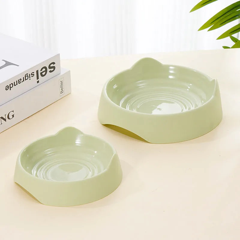 Blue ceramic dog slow feeder puzzle bowl with maze cups for large breed dogs.