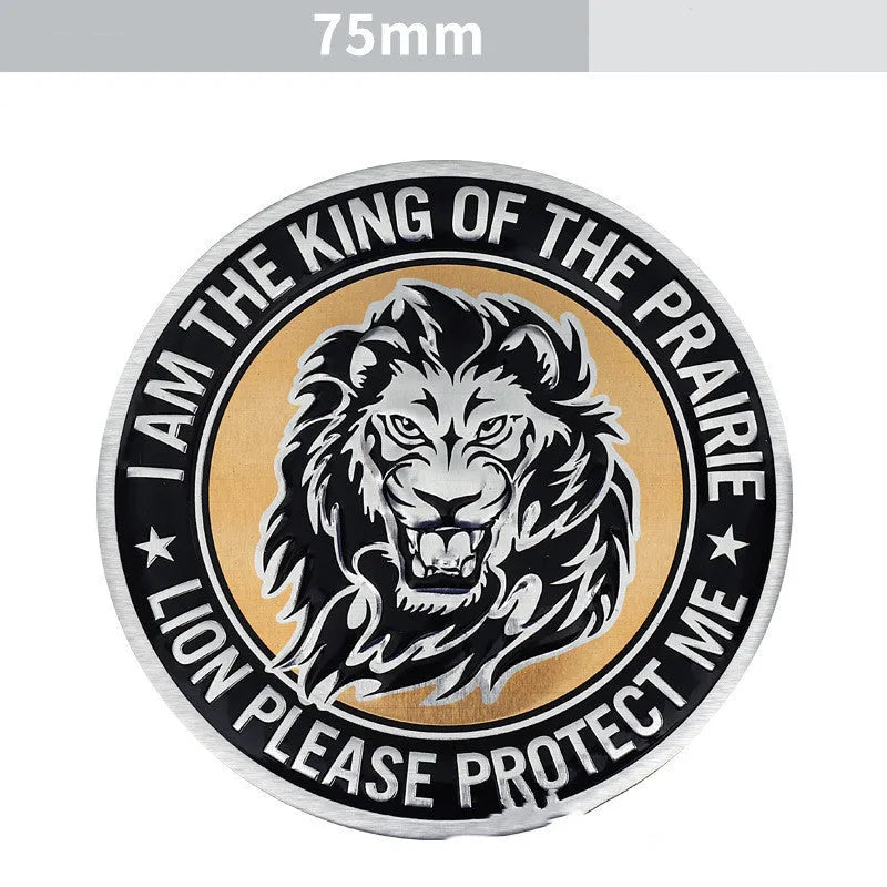 Aluminium car body decorative sticker with animal motif designs for vehicle customisation