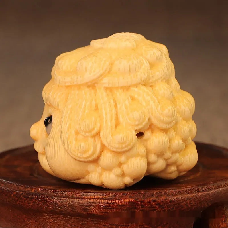 Solid bamboo golden toad princess ornament for household decoration and Children's Day celebrations