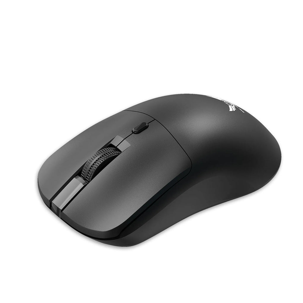 Black wireless mouse with three-gear audio button for laptop computers