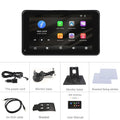 HD wired 7inch band wireless player car dashboard screen display with universal mounting supports