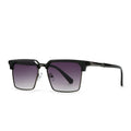 Men's square plastic sunglasses with box-style frames showing multiple colour variations