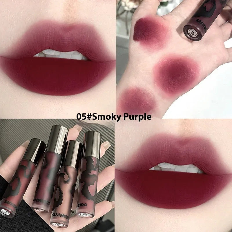 Lava Secret Matte Lip Mud lipstick in Orange Brown Coffee shade showing 3.2g tube with non-stain formula