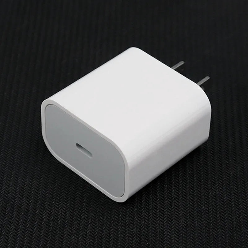 PD20W mobile phone charger with USB port in American and European plug styles