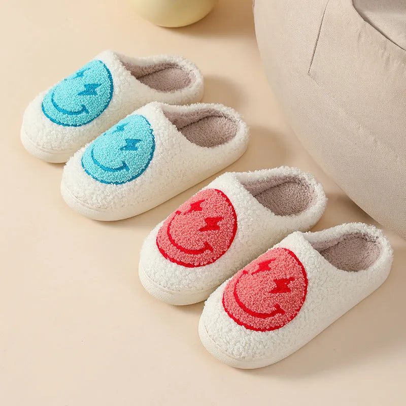 Plush cartoon design slippers for women with non-slip PVC soles in multiple colour options