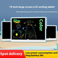 19-inch LCD children's drawing board in blue and white or pink and white colours with integrated stylus