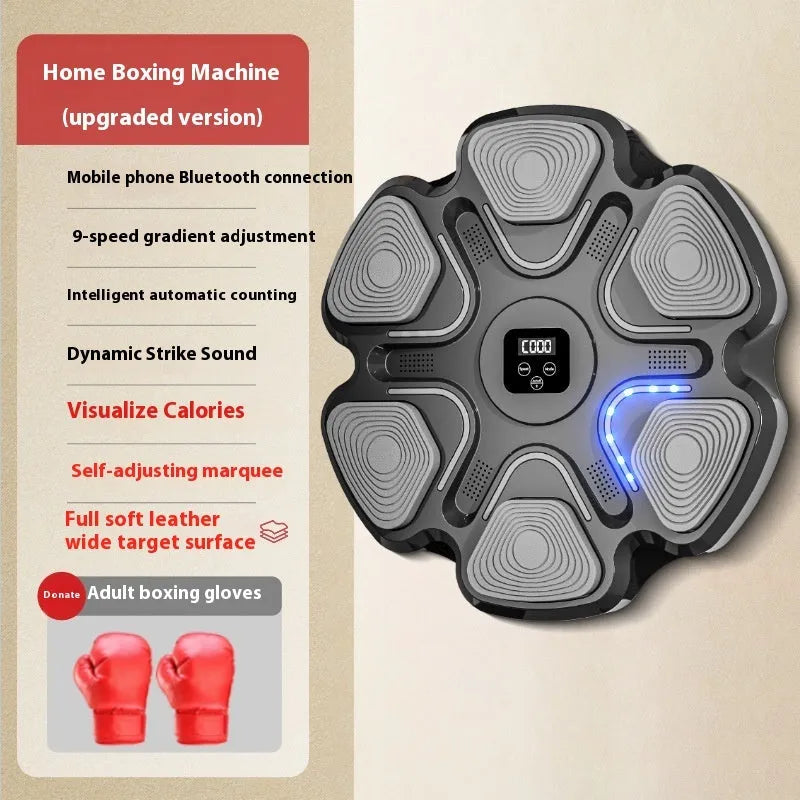 Smart music boxing machine electronic wall target with focus gloves
