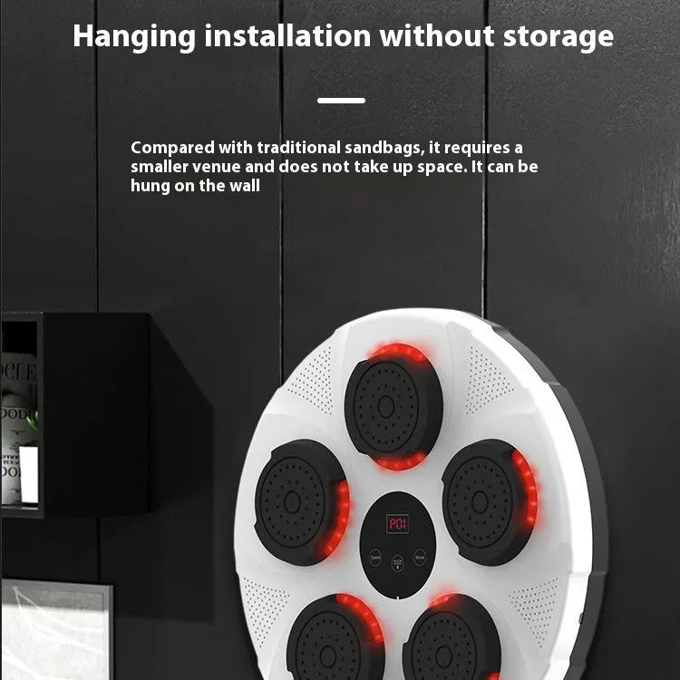 Smart wall-mounted boxing trainer fight sandbag with ABS plastic construction and 2500MAH battery