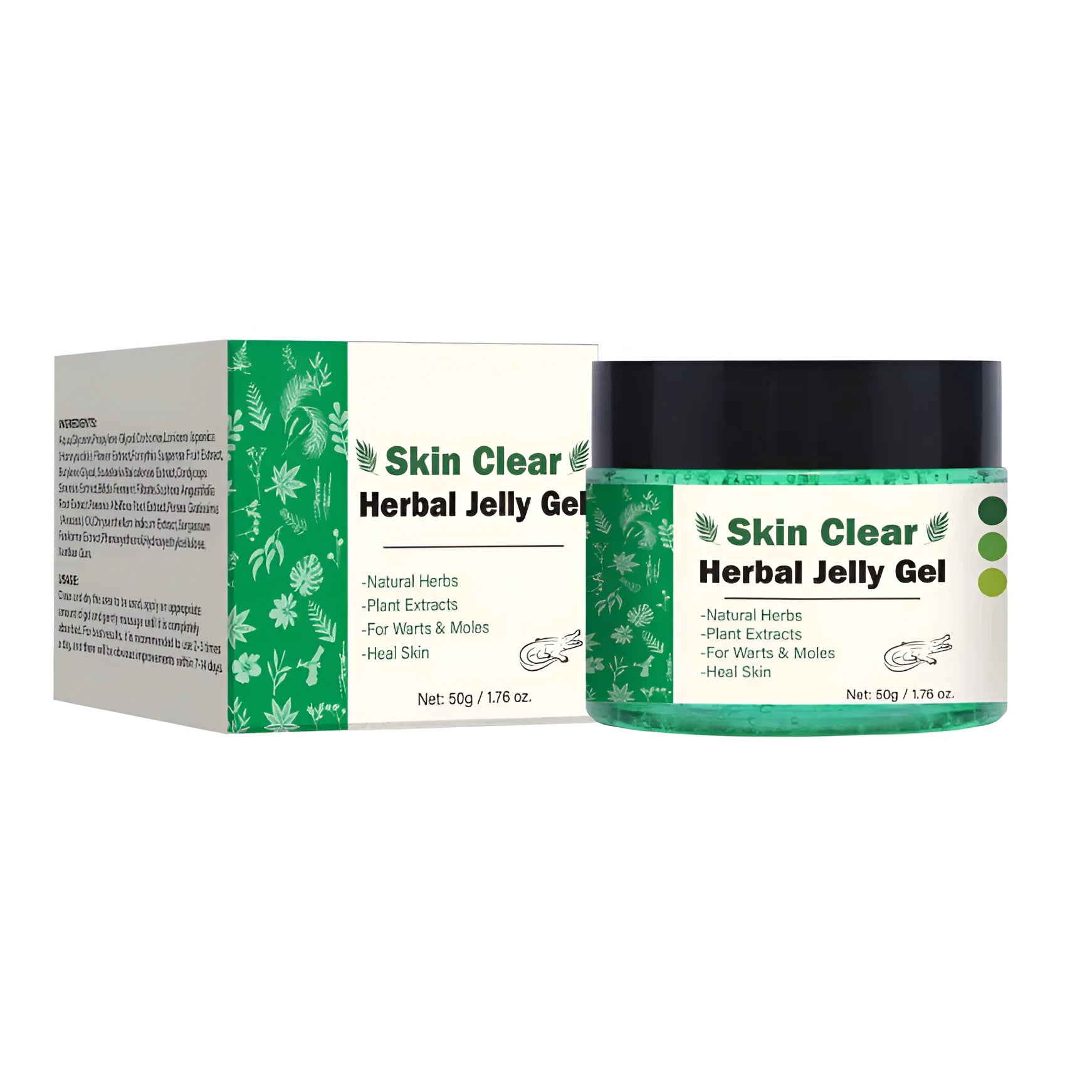 Clear Herbal Gel 50g transparent body care product with herbal formula