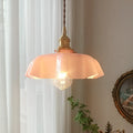 Medieval-style cream brass and glass chandelier light fixture with adjustable 1.5m cord.