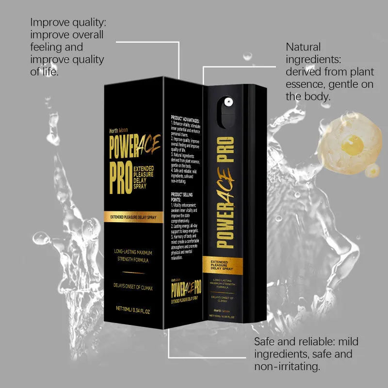 Compact 10ml men's body moisturising spray bottle with spray nozzle