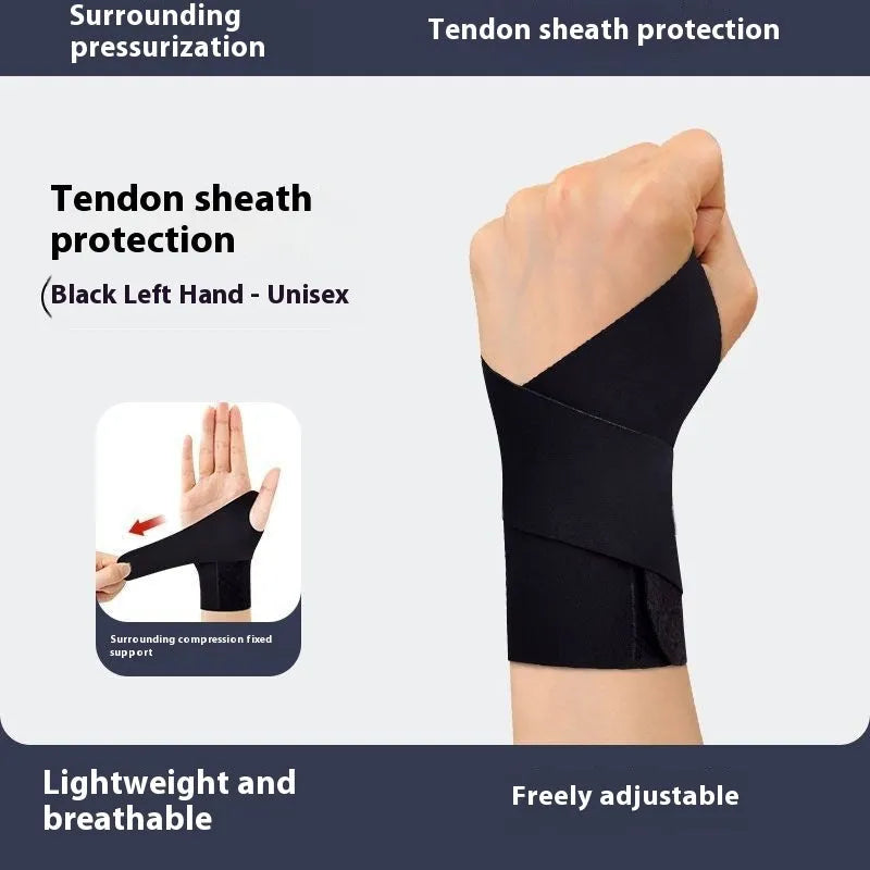 Adjustable athletic wristguards in black and skin colour with velcro straps