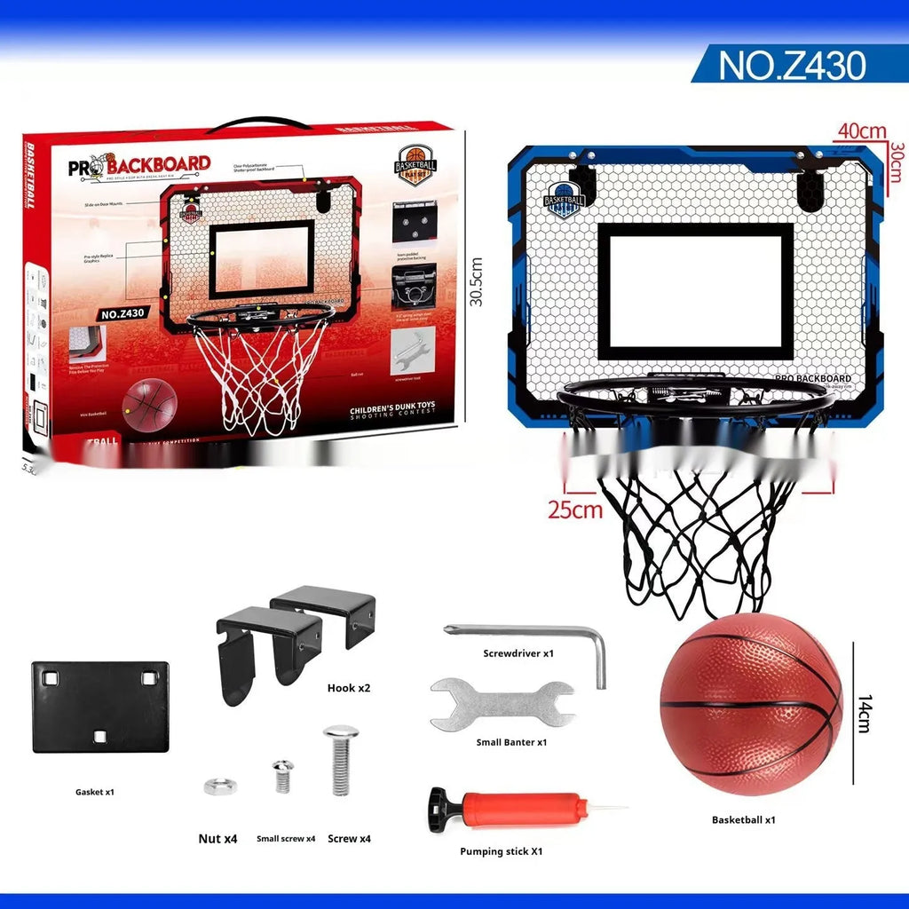 Folding basketball frame with dunk scoring function and punch-free suction cup mounting system