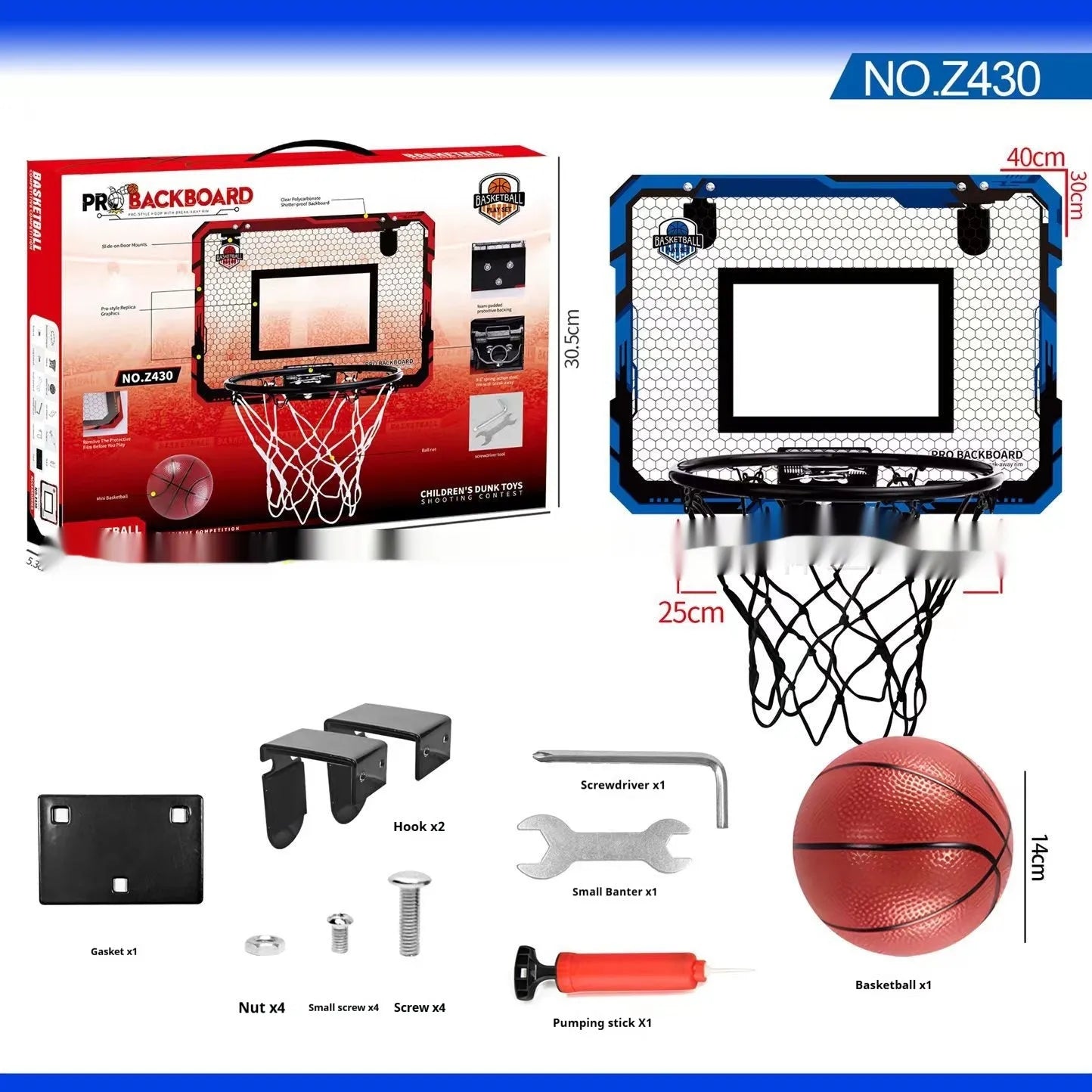 Folding basketball frame with dunk scoring function and punch-free suction cup mounting system