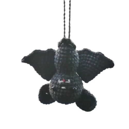Plush hand-woven cartoon character car hanging ornament made from polyester