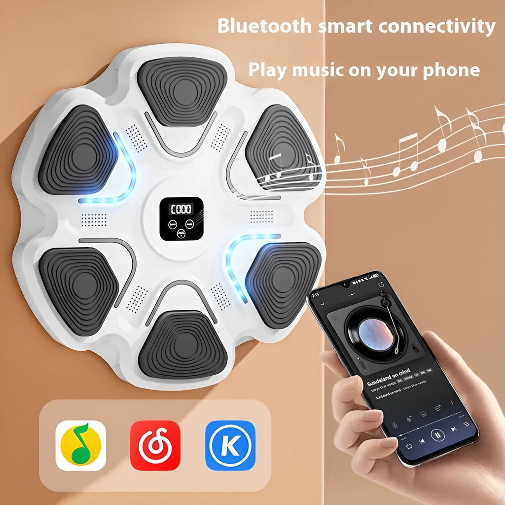 Smart music boxing machine electronic wall target with focus gloves