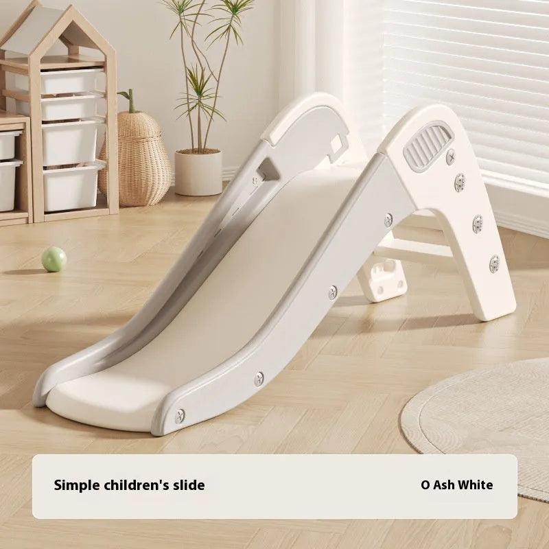 Small plastic indoor slide for babies and toddlers under three years old.