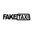 FAKE TAXI car warning sticker 20x8cm waterproof PET vehicle decal