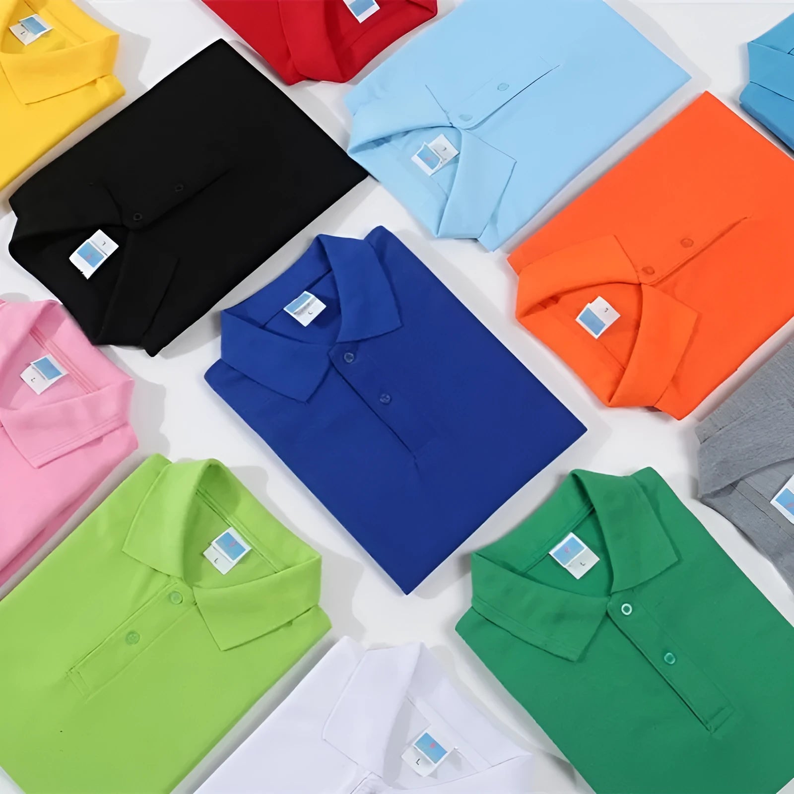 Men's short sleeve cotton work shirt for advertising and embroidery in multiple colours