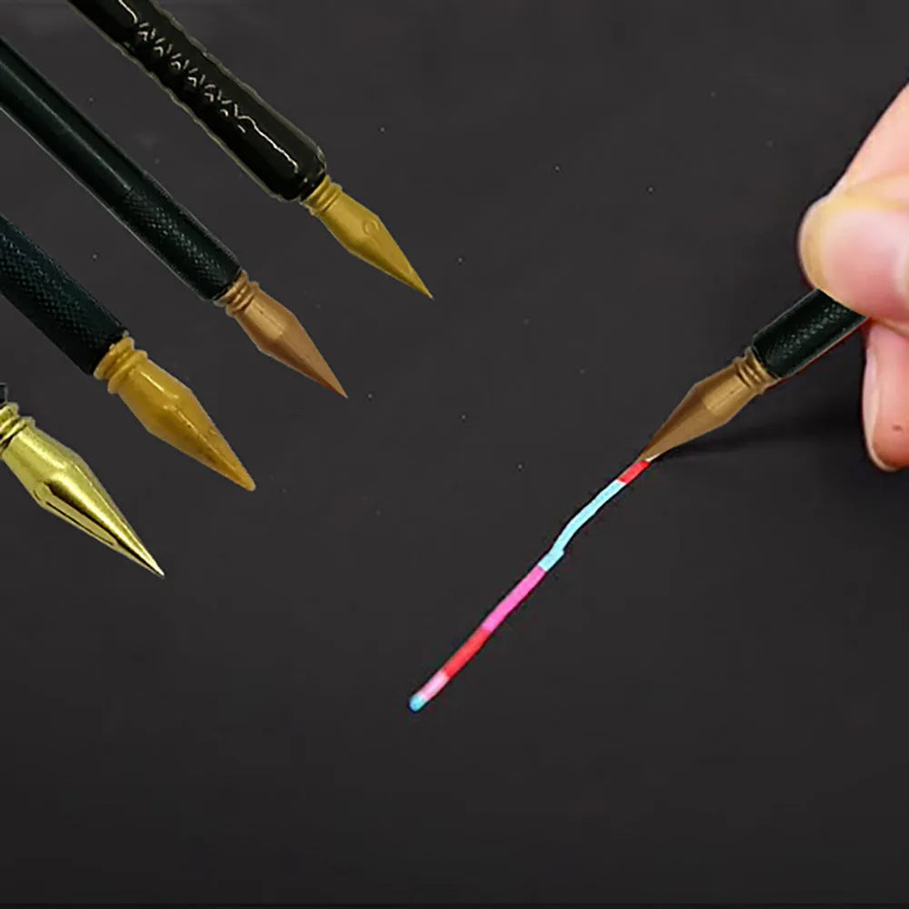 Children's plastic scratch art pen for rainbow drawing on coated paper