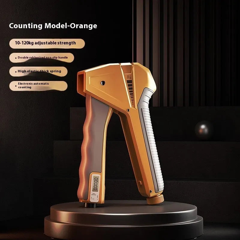 Adjustable hand gripper with mechanical counter display in multiple colour options