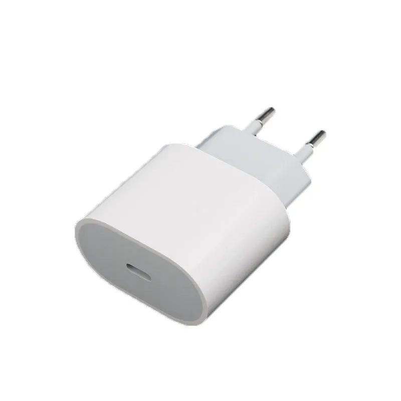 PD20W mobile phone charger with USB port in American and European plug styles