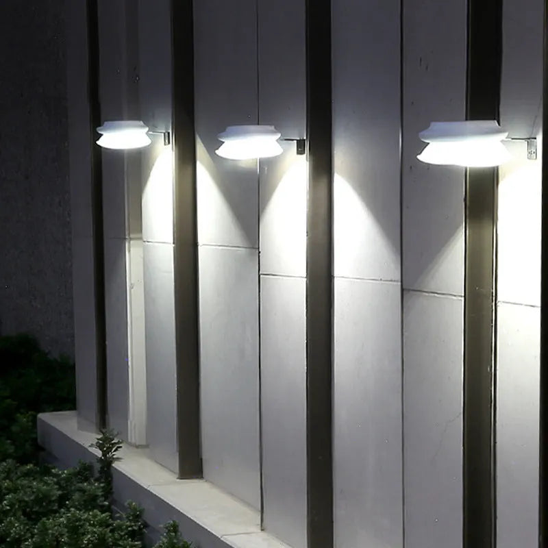 Outdoor wall lamp with Southeast Asian design for garden fence or patio mounting