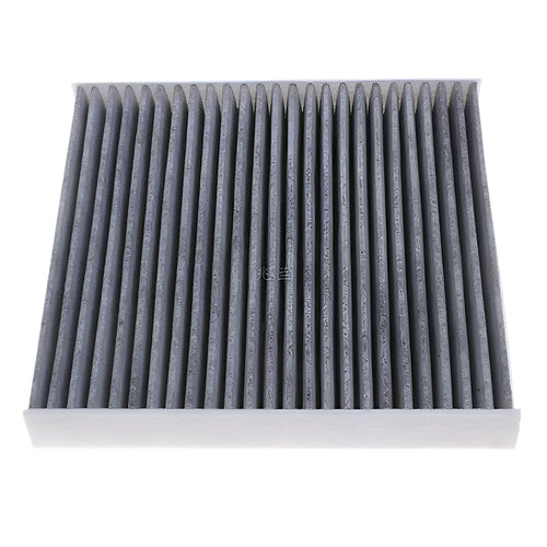 Grey air conditioning filter element for Geely vehicles measuring 215x210x30mm