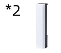3D RGB tabletop lamp with voice-activated rhythm lighting in black or white shell, 5.2x4.5x24.5cm dimensions