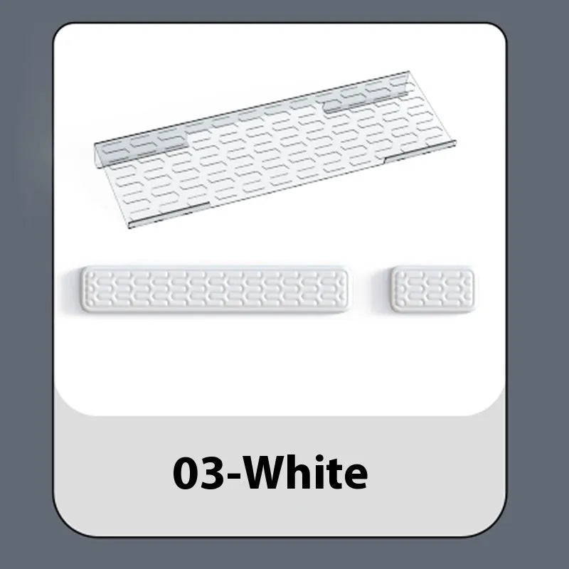Double-sided computer pad with resin surface and memory foam wrist rest in multiple colour options