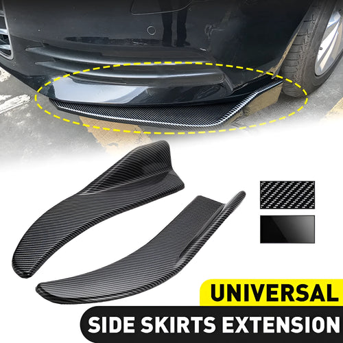 Pair of ABS car deflector lights with carbon fibre style finish for General Motors vehicles
