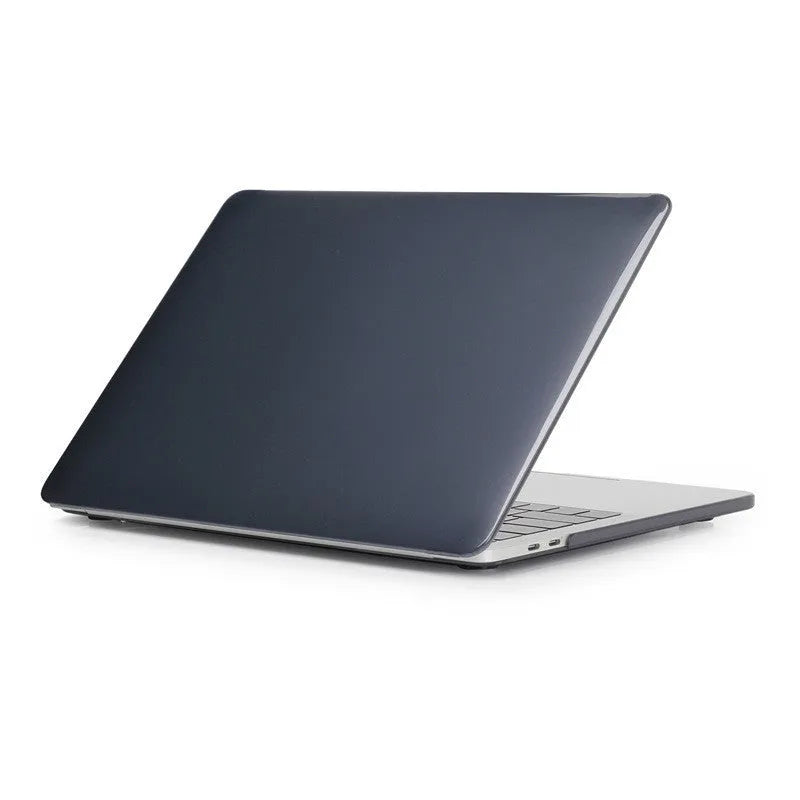 Transparent crystal PC hard shell protective case for MacBook Pro 14.2 and 16.2 inch on a desk
