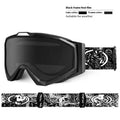 Motorcycle goggles in various colours with double-layer anti-fog lenses and storage cloth bag