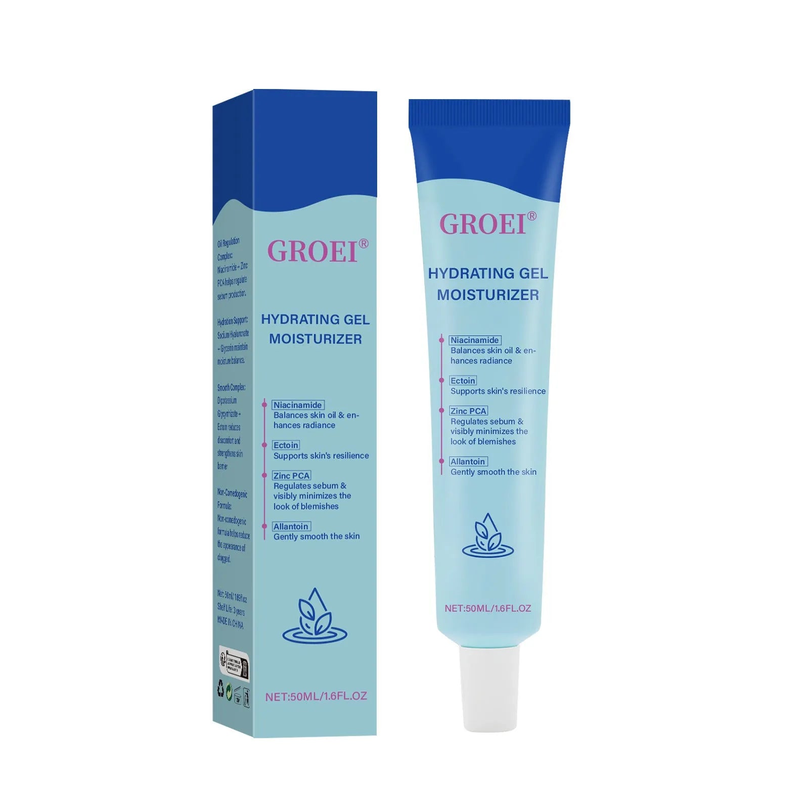 50ml hyaluronic acid moisturising gel with pump dispenser