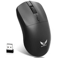 Black wireless mouse with three-gear audio button for laptop computers