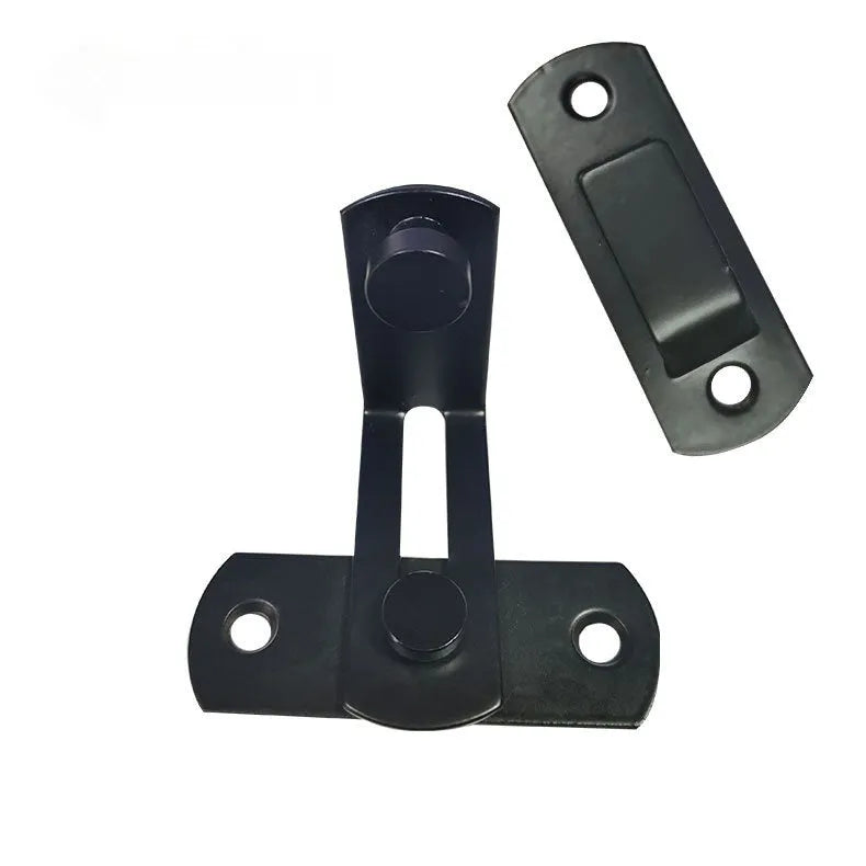 Warehouse hook sliding door lock with American-style hasp and 90-degree bracket design