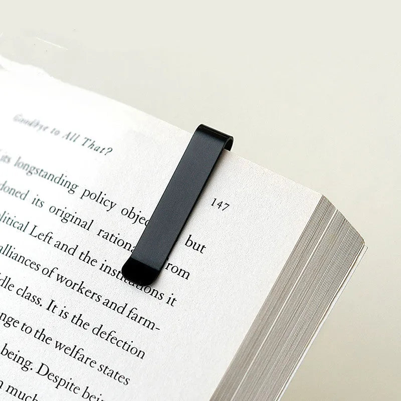 15cm aluminium bookmark ruler with laser-engraved markings in black colour