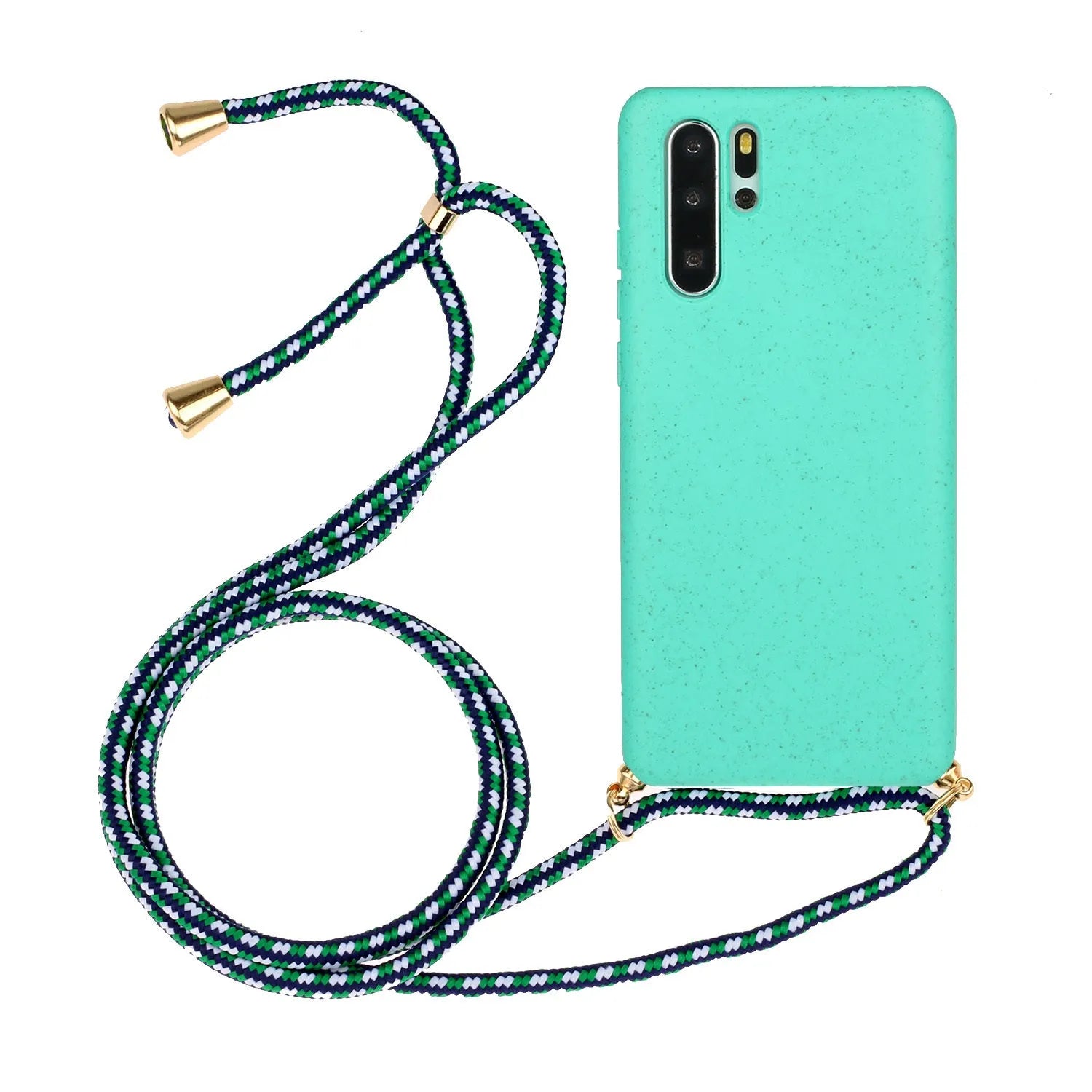 Huawei floral wrist strap phone case in TPU material showing painted back design